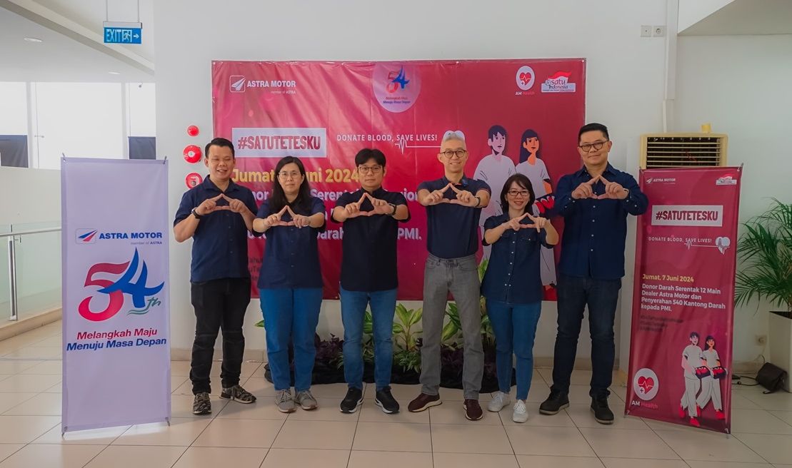 MAstra Motor menggandeng PMI Kota Semarang untuk menggelar aksi “Donor Darah Serempak #SatuTetes” pada rangkaian HUT ke-54 Tahun. Sebagai komitmen pada bidang Kesehatan, kegiatan donor darah ini juga diikuti Paguyuban Honda Community Jateng dengan target 540 kantong darah.