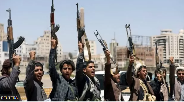 Foto Reuters/Pejuang Houthi Angkat Senjata 