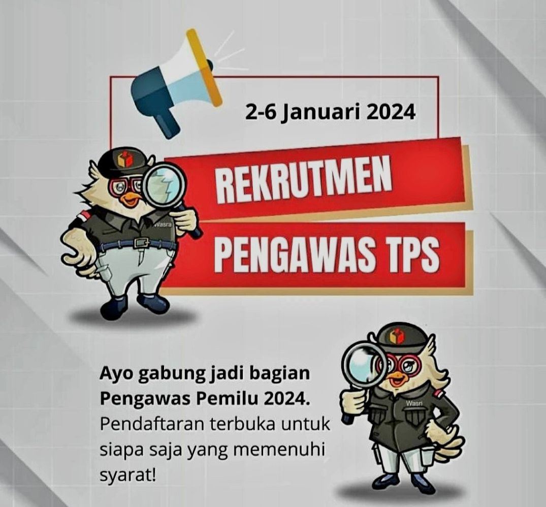 Poster Rekruitmen Pengawas TPS