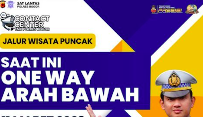 Ketahui jadwal dan jam buka tutup jalur Puncak, Bogor, Jumat, Sabtu, dan Minggu, 31 Maret - 2 April 2023.