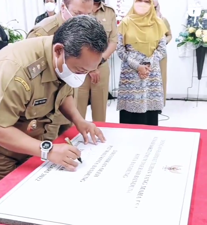 Plt Wali Kota Bandung Yana Mulyana sebut RSUD Bandung Kiwari diresmikan untuk menedekatkan pelayanan kesehatan bagi warga kota Bandung. / @kangyanamulyana