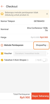 Dengan memanfaatkan ShopeePay pengguna akan mendapatkan cashback sebesar 30%. 