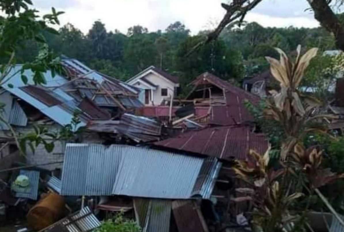 47 Rumah Rusak Terdampak Angin Putting Beliung di Tumaluntung Minahasa Selatan