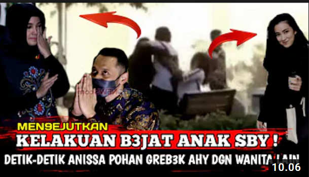 Sebuah akun Youtube bernama SKEMA POLITIK mengunggah video dengan judul yang mengklaim bahwa AHY (Agus Harimurti Yudhoyono) digrebek sang istri, Annisa Pohan ternyata HOAX