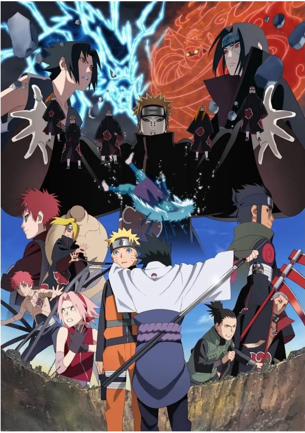 Visual yang baru digambar untuk ulang tahun ke-20 anime Naruto.