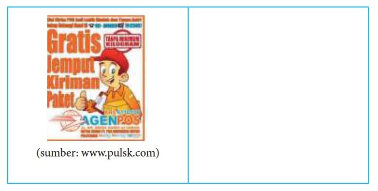 Gambar Iklan atau Poster - Buku Teks Bahasa Indonesia Kelas 8 SMP MTs Halaman 38 Kurikulum 2013.