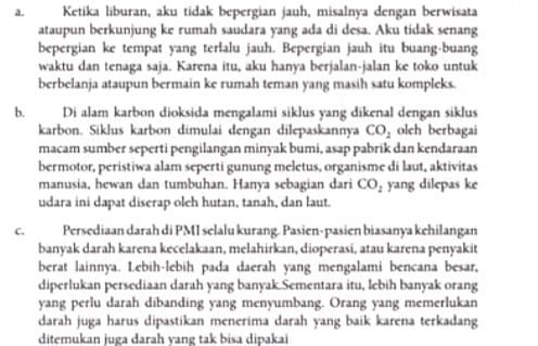 pembahasan soal Bahasa Indonesia halaman 132 B 