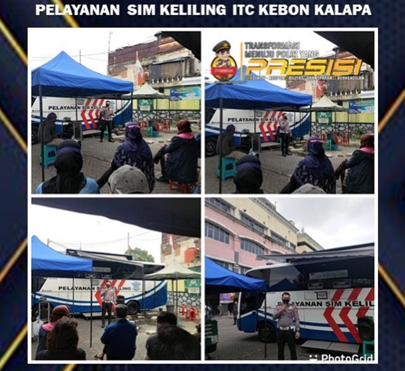 Ilustrasi jadwal dan lokasi SIM Keliling Bandung hari ini di ITC Kebon Kalapa.