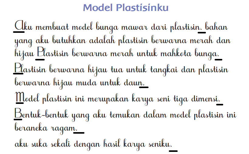 Teks Model Plastisinku