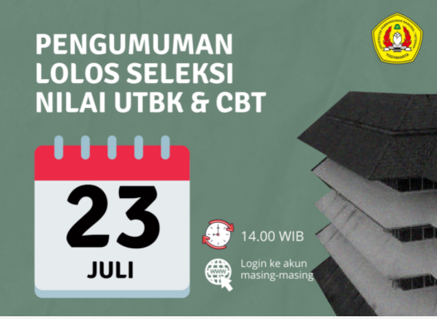 Buruan Pengumuman Mandiri UPN Yogyakarta 2021 Jalur UTBK dan CBT Hasil
