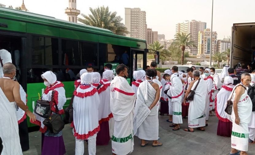 Jemaah JKG 24 tiba di Makkah dan bersiap naik Bus Shalawat untuk Umrah