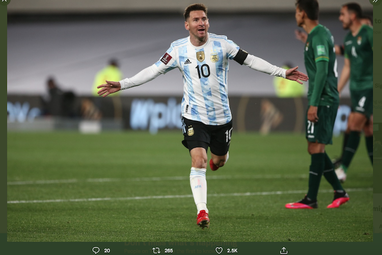 Hasil Argentina VS Bolivia, Lionel Messi Borong 3 Gol - Zona Banten