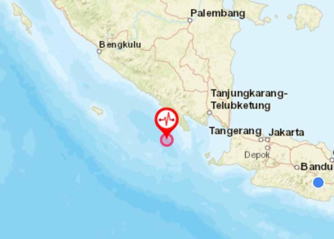 Gempa di Tanggamus Lampung Hari Ini Memiliki Magnitudo 5,4 - Kabar Priangan