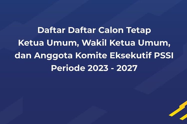 Daftar Nama-nama Calon Tetap Ketua Umum, Wakil Ketua Umum Dan Anggota ...