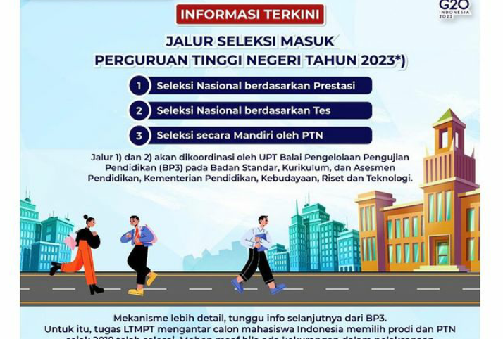 Seleksi PTN jalur UTBK SNBT 2023