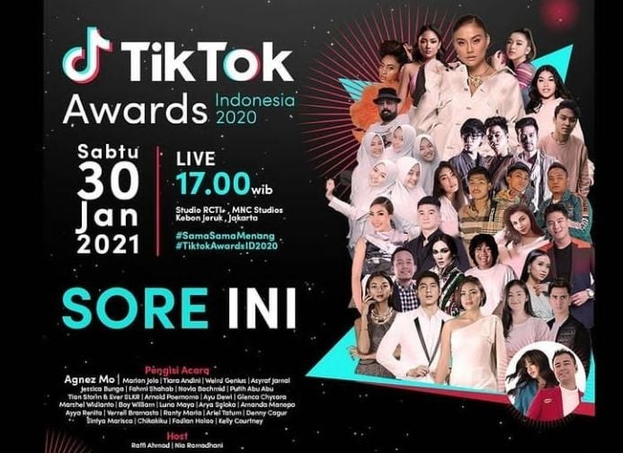 Jadi Acara Perdana Di Tahun Ini, Berikut Daftar Nominasi TikTok Awards ...