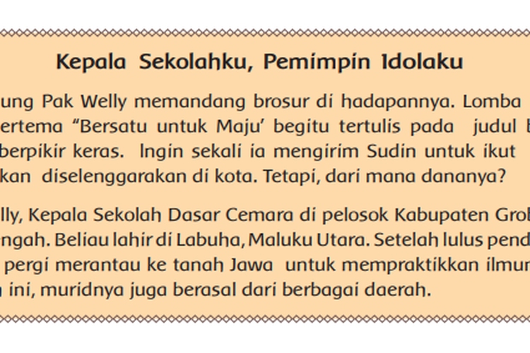 Kunci Jawaban Tema 7 Kelas 6 SD Halaman 75 Mengapa Kepala Sekolah pada