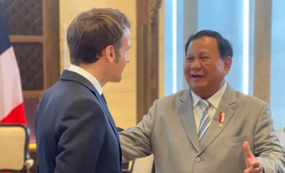 Momen Keakraban Prabowo Subianto Dengan Presiden Prancis Emmanuel Macron di Sela KTT G20