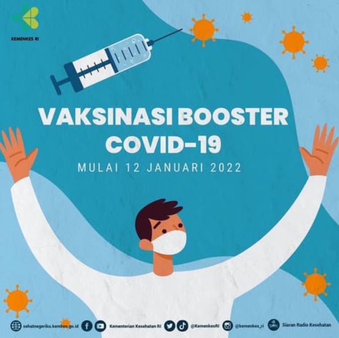 Untuk yang mau vaksinasi booster Covid-19 bisa di cek di aplikasi PeduliLindungi.