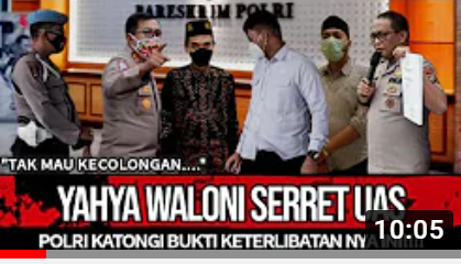 Thumbnail video yang mengatakan Ustaz Abdul Somad terseret kasus Yahya Waloni