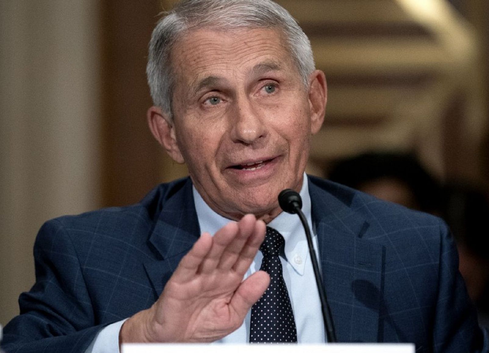 Anthony Fauci berbicara tentang varian virus corona.