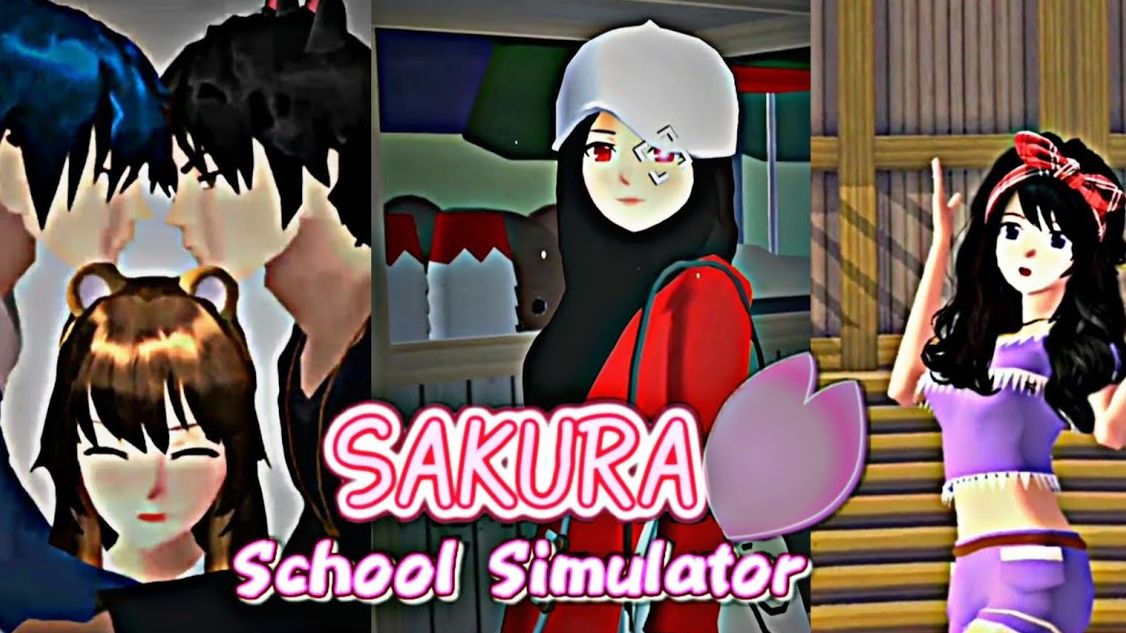 Ilustrasi penampakan game populer Android Sakura School Simulator