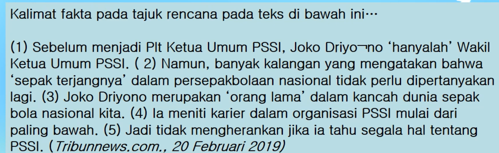 Soal dan Jawaban Ujian Sekolah Bahasa Indonesia Kelas 12 Tahun 2022, Kisi-kisi Terbaru PART 1.