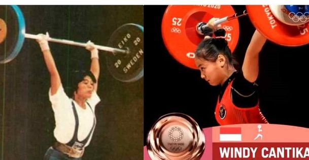 Windy Cantika Aisah ternyata lahir dari sosok ibu 'Siti Aisah' yang juga lifter kelas dunia.