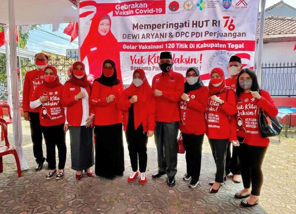 Dewi Aryani bersama Anggota Fraksi PDIP Kabupaten Tegal