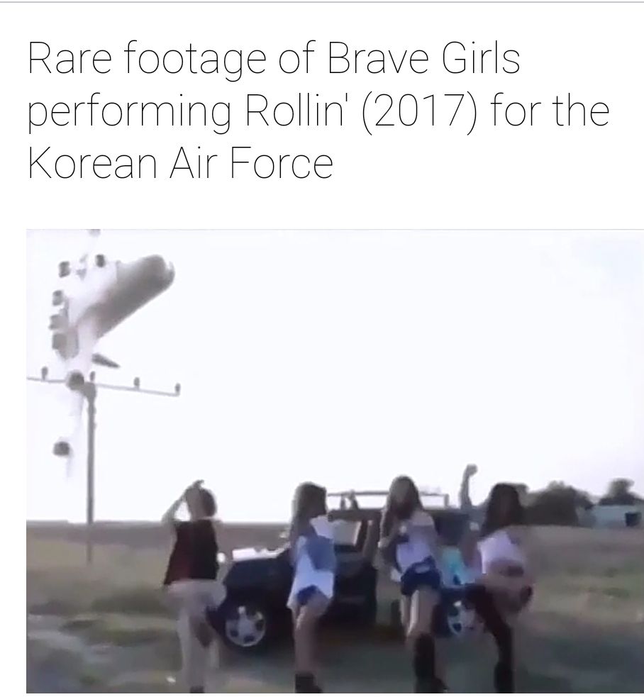 Brave girl perform untuk Angkatan Udara