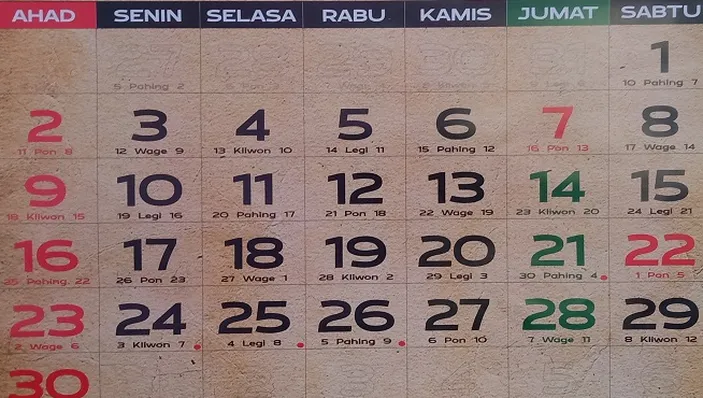 Kalender Jawa Hari Minggu 20 Agustus 2023 Lengkap Rincian Weton Neptu Dan Gambaran Watak Minggu 9629