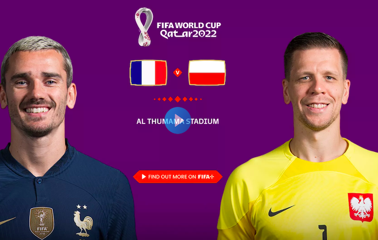 Link Live Streaming Pertemuan Prancis vs Polandia, Babak 16 Besar Piala Dunia 2022.