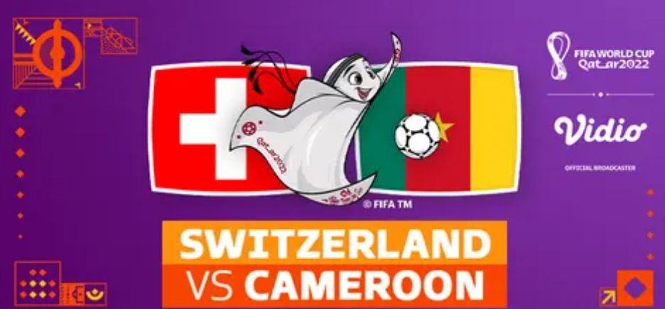 Preview Swiss VS Kamerun Piala Dunia 2022 Grup G, Duel Dua Tim Kuda Hitam Pesaing Brazil dan Serbia/Tangkapan Layar/Vidio.com