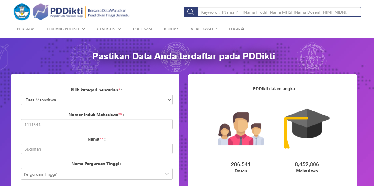 Login PDDikti atau bsudikti.kemdikbud.go.id, Cek Berkala SK dan Unduh, BSU PTK non PNS Sudah Cair