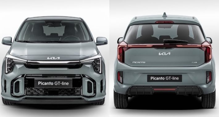 Tampilan depan dan belakang KIA Picanto GT Line Facelift 2023