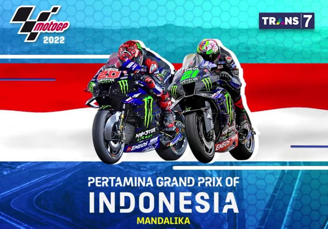 Live Streaming MotoGP Mandalika 2022 Trans7 Hari Ini, Babak Kualifikasi Tayang Jam 11.30 WIB