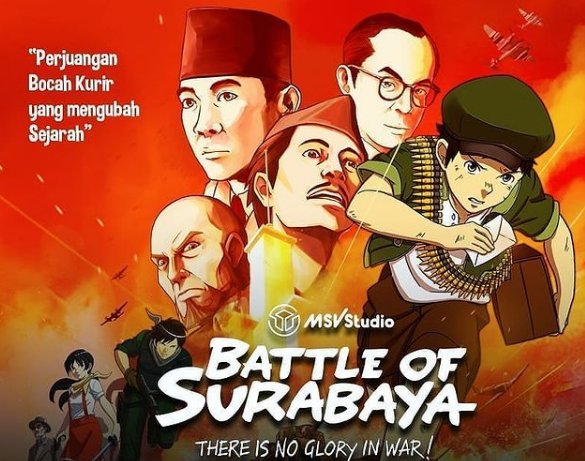 Tangkap layar, film Animasi Battle of Surabaya.*