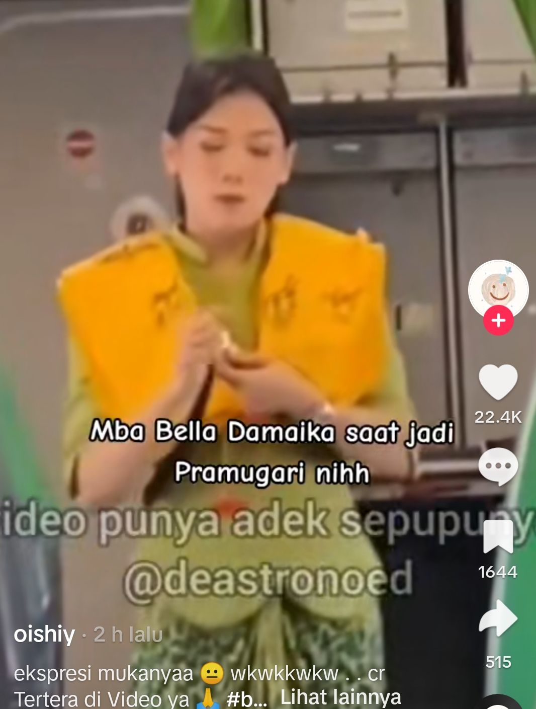 Netizen menilai Bella jutek saat bekerja dari sebuah video viral yang beredar di TikTok dan Twitter