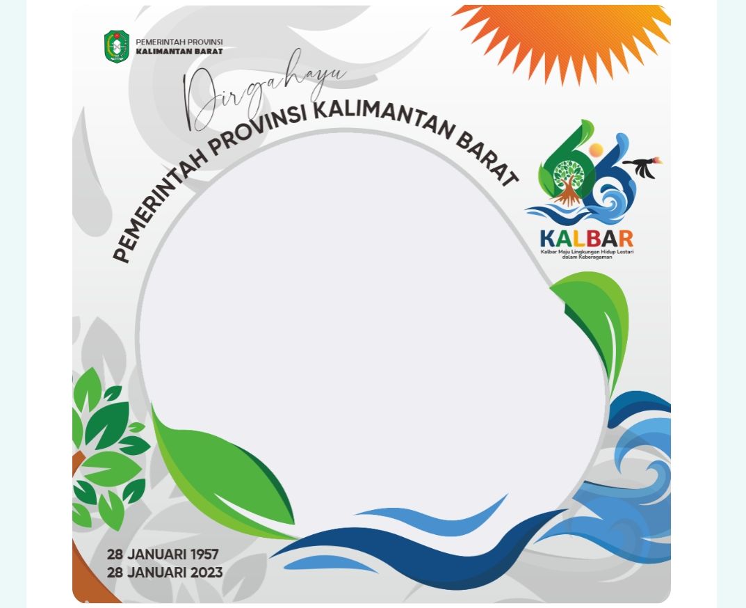 7 Twibbon HUT Pemprov Kalbar Ke- 66 Terbaru untuk Dipasang Sebagai Bingkai Foto di Medsos   
