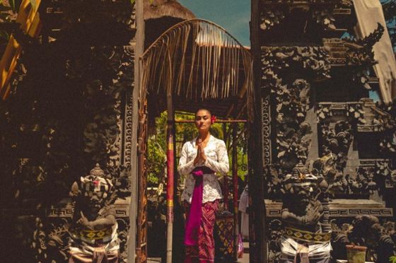 AGNEZ Mo saat berlibur di Bali beberapa waktu lalu.*