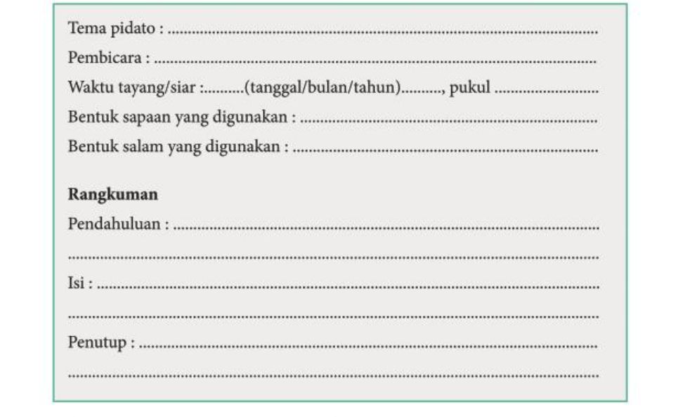 Kunci Jawaban Bahasa Indonesia Kelas 9 Halaman 39 Kegiatan 1 Terbaru 2022, Menyimpulkan Pidato Persuasif