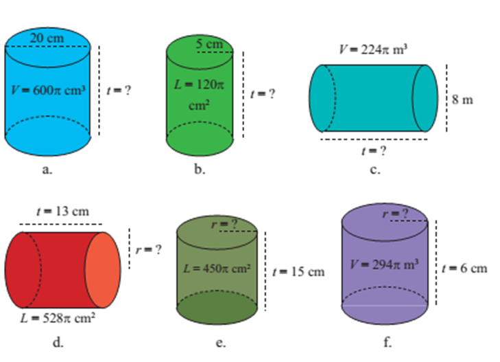 Pembahasan jawaban Matematika kelas 9 SMP/MTs bab 5 bangun ruang sisi lengkung, mencari luas permukaan dan volume tabung.