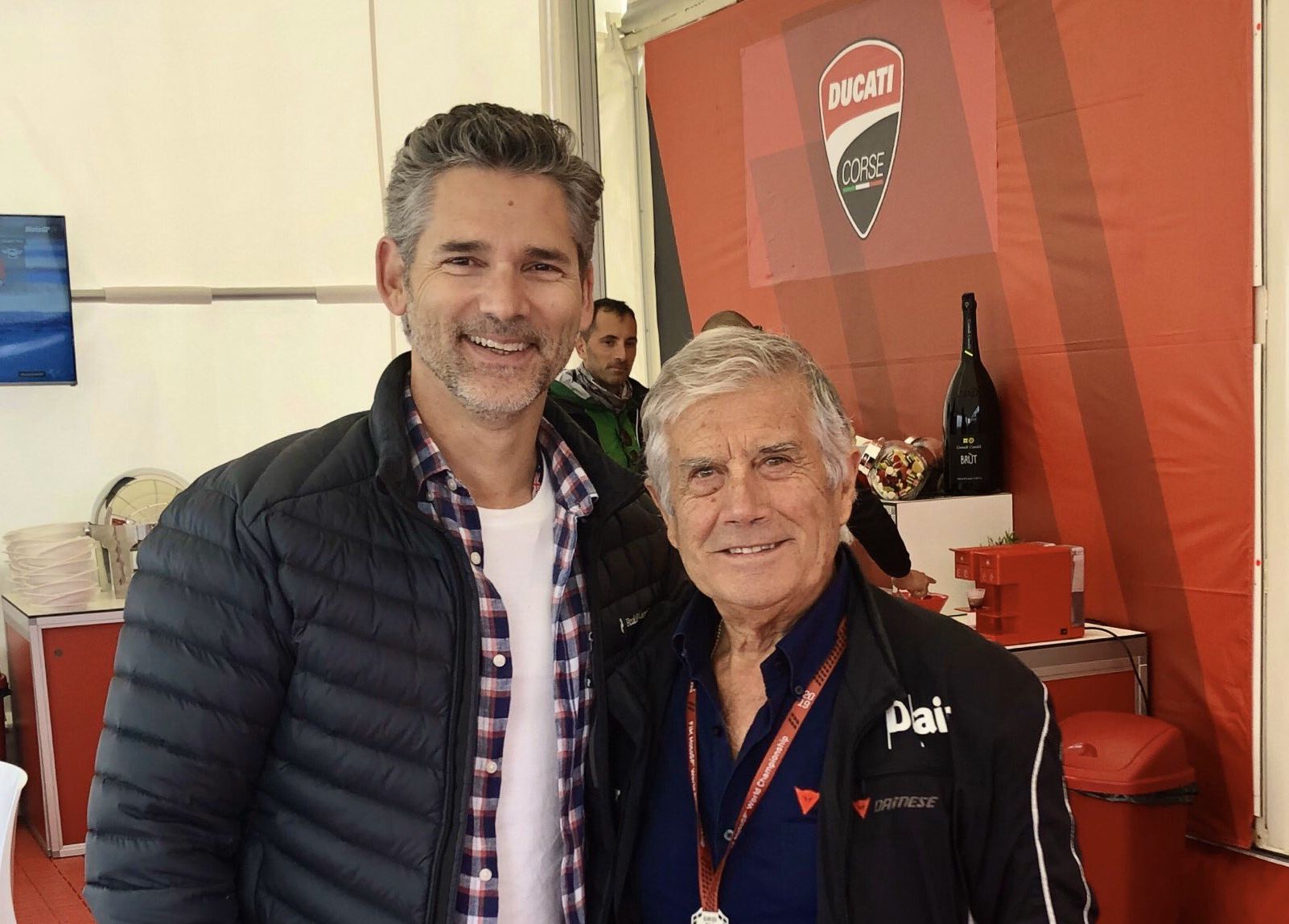 Eric Bana dan Giacomo Agostini 