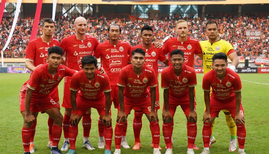 Line up Persija Jakarta kala menjamu Rans NUsantara FC.