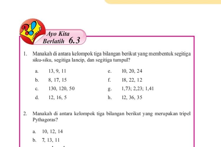 Kunci Jawaban Matematika Kelas 8 Halaman 31 32 Semester 2 Ayo Kita ...