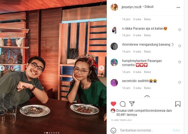 Jesselyn MasterChef Indonesia Tak Mau Kalah dengan Nadya, Unggah Foto Perpisahan Bersama Bryan Lebih Romantis