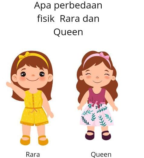 Apa perbedaan fisik Rara dan Queen?/Sri Setiyowati/Portal Pekalongan