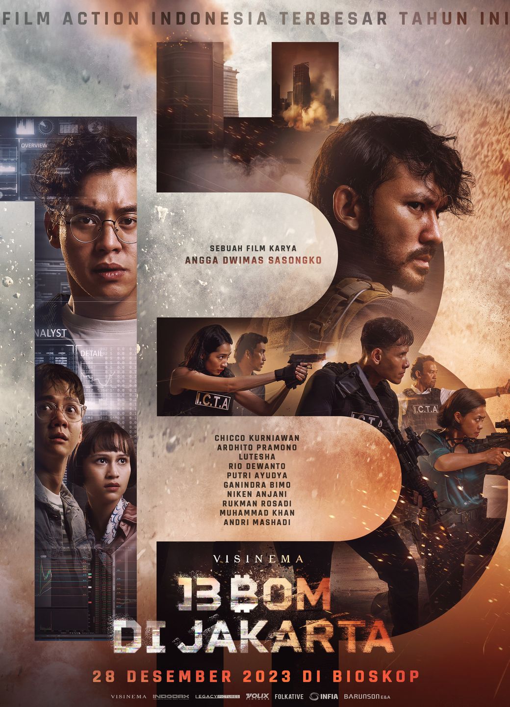 INFO FILM 13 Bom Di Jakarta Tayang 28 Desember 2023, Film Action ...