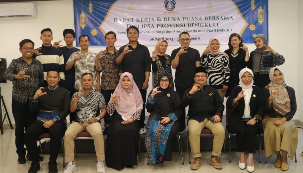 Rapat Kerja (Raker) DPD IPSA Provinsi Bengkulu pada Kamis (6/4/2023) di Hotel Amaris