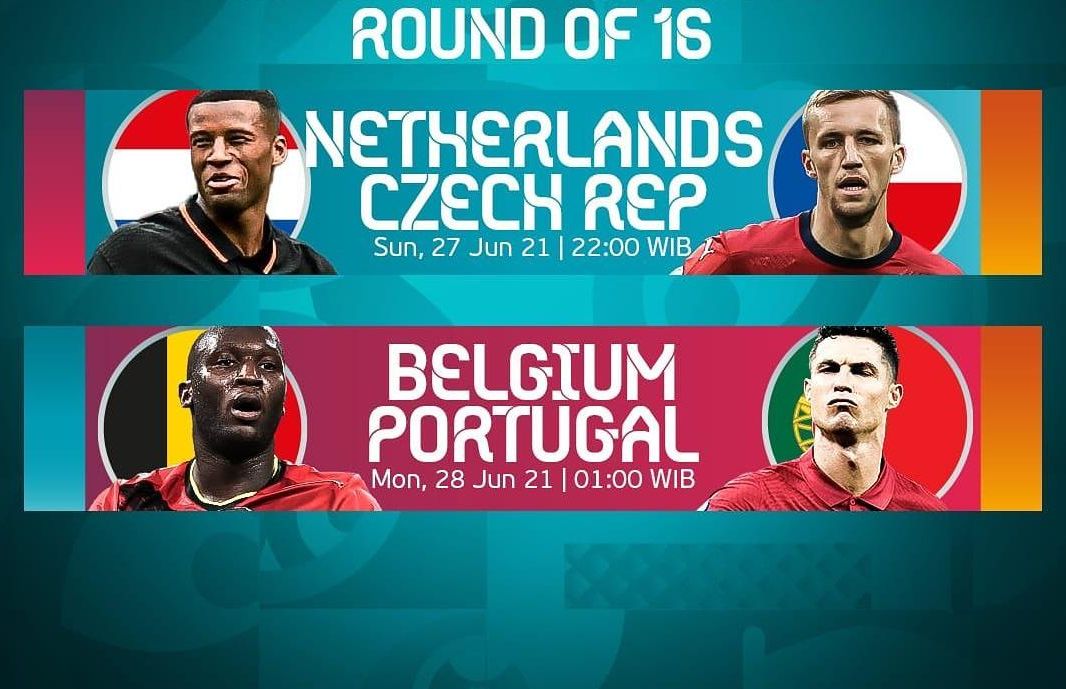 Lengkap! Jadwal Euro 2020 Minggu 27 Juni 2021, diawali Belanda vs Ceko jam 23 WIB, dilanjut oleh Portugal vs Belgia,  plus link live streaming RCTI, MNC TV, dan Mola TV